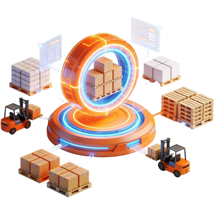 Hub logístico con IA